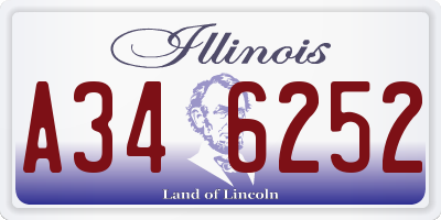 IL license plate A346252