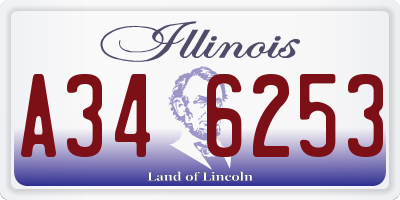 IL license plate A346253
