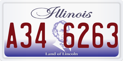 IL license plate A346263