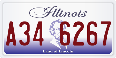 IL license plate A346267