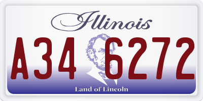 IL license plate A346272