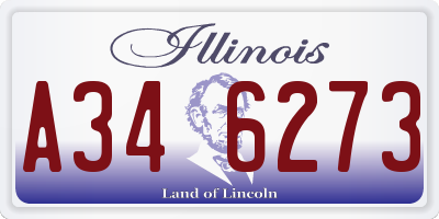 IL license plate A346273