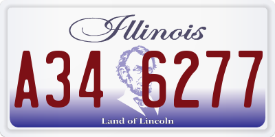 IL license plate A346277