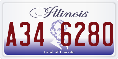 IL license plate A346280