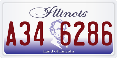 IL license plate A346286