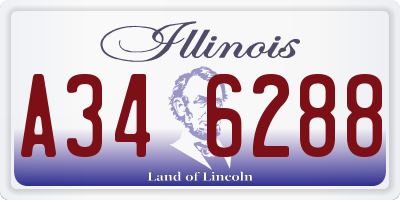 IL license plate A346288