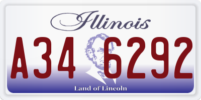 IL license plate A346292
