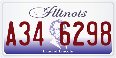 IL license plate A346298