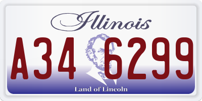 IL license plate A346299