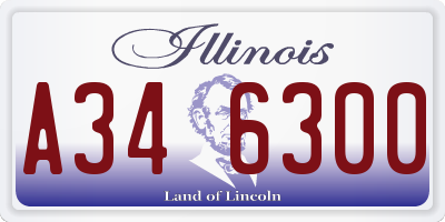 IL license plate A346300