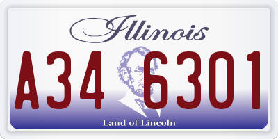 IL license plate A346301