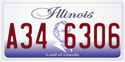 IL license plate A346306