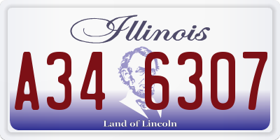 IL license plate A346307