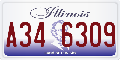 IL license plate A346309