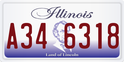 IL license plate A346318