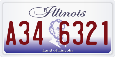 IL license plate A346321