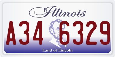 IL license plate A346329