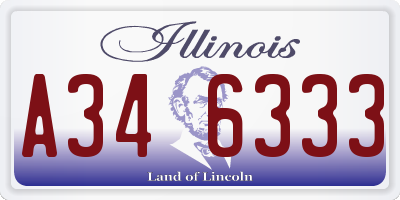 IL license plate A346333