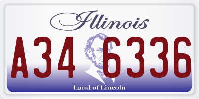 IL license plate A346336