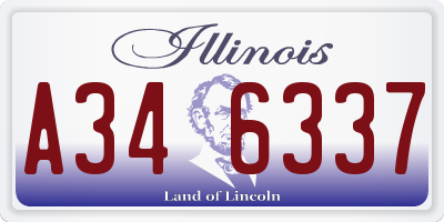 IL license plate A346337
