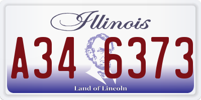 IL license plate A346373