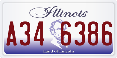 IL license plate A346386
