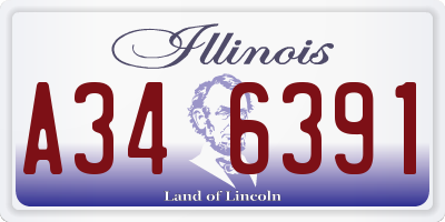 IL license plate A346391