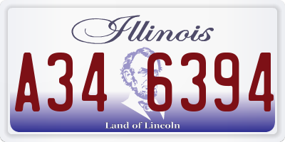 IL license plate A346394