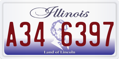 IL license plate A346397