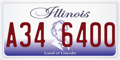 IL license plate A346400