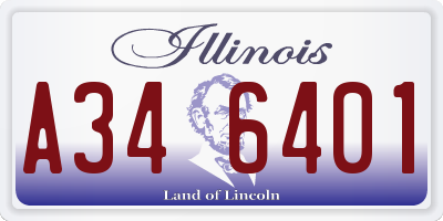 IL license plate A346401