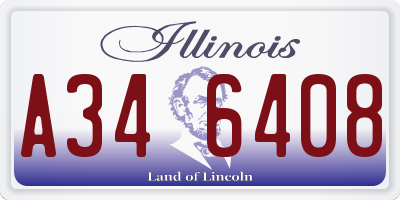 IL license plate A346408