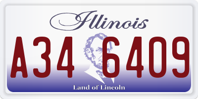 IL license plate A346409