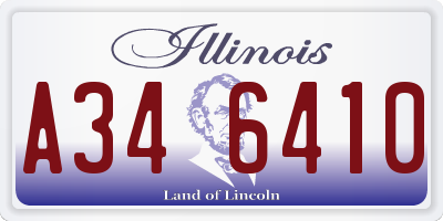 IL license plate A346410