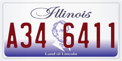 IL license plate A346411