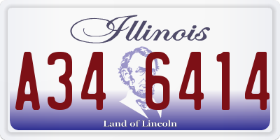 IL license plate A346414