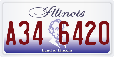 IL license plate A346420