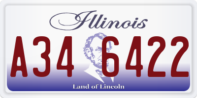 IL license plate A346422