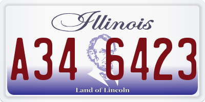 IL license plate A346423
