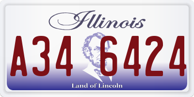 IL license plate A346424