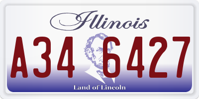 IL license plate A346427