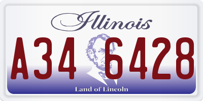 IL license plate A346428
