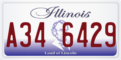 IL license plate A346429