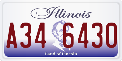 IL license plate A346430