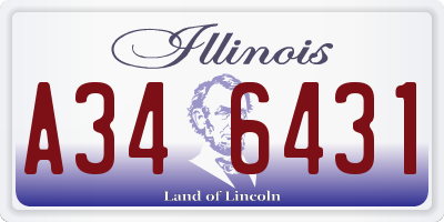 IL license plate A346431