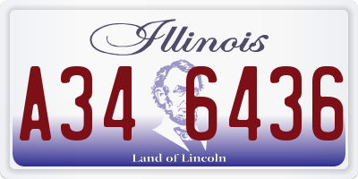 IL license plate A346436