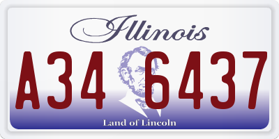 IL license plate A346437