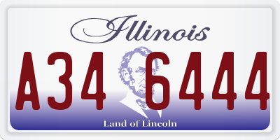 IL license plate A346444