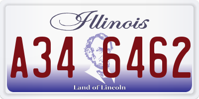 IL license plate A346462
