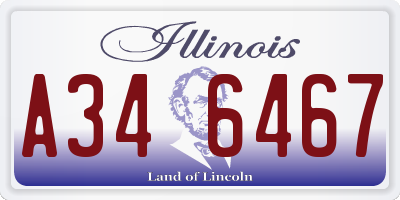 IL license plate A346467